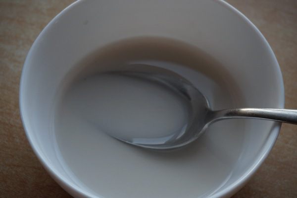 Манная каша с киселем