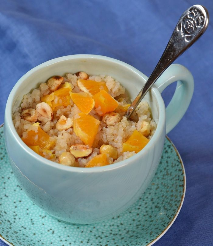 Крупка с мандарином и медом