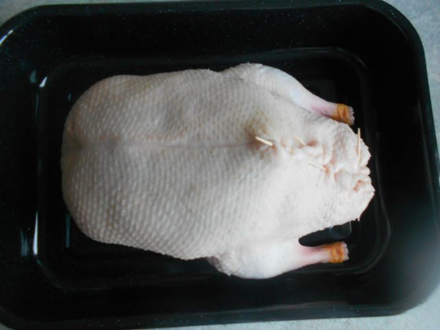 Хрустящая утка с печеными яблочками