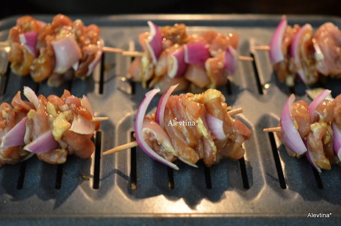 Маринованный куриный шашлык