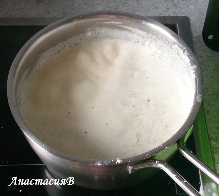 Гратен из спаржи и картофеля