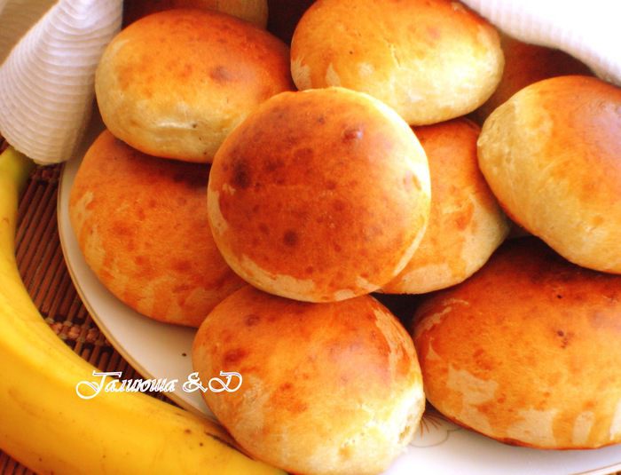 Просто банановые булочки