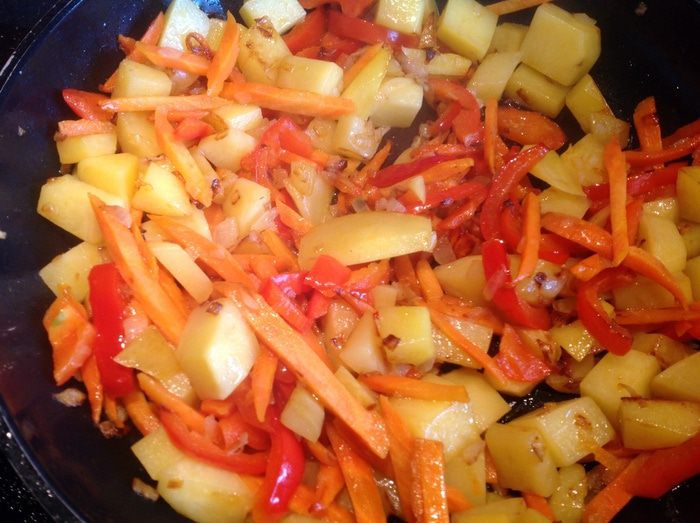 Аджапсандали с картошкой