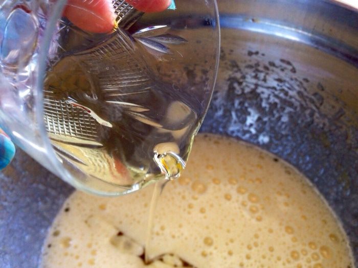 Морковный пирог со сливочной прослойкой