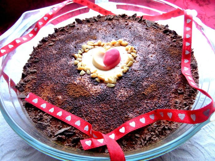 Тирамису на твороге с карамельной прослойкой