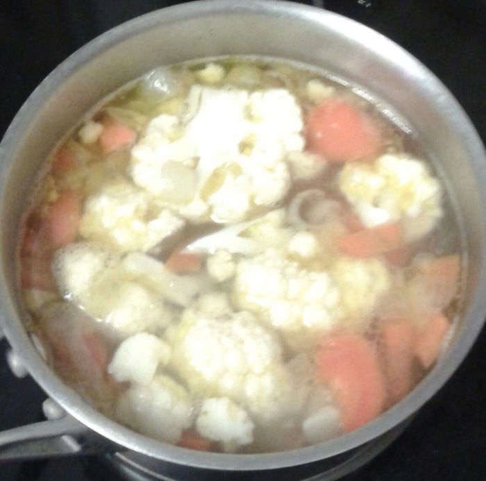 Овощной суп-пюре с грибами