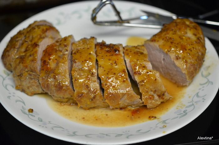 Свиное филе в абрикосовом соусе