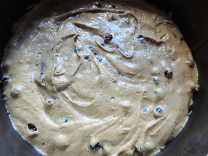 Кофейный пирог с черникой