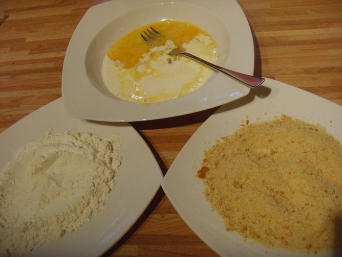 Венский шницель с картофельным салатом