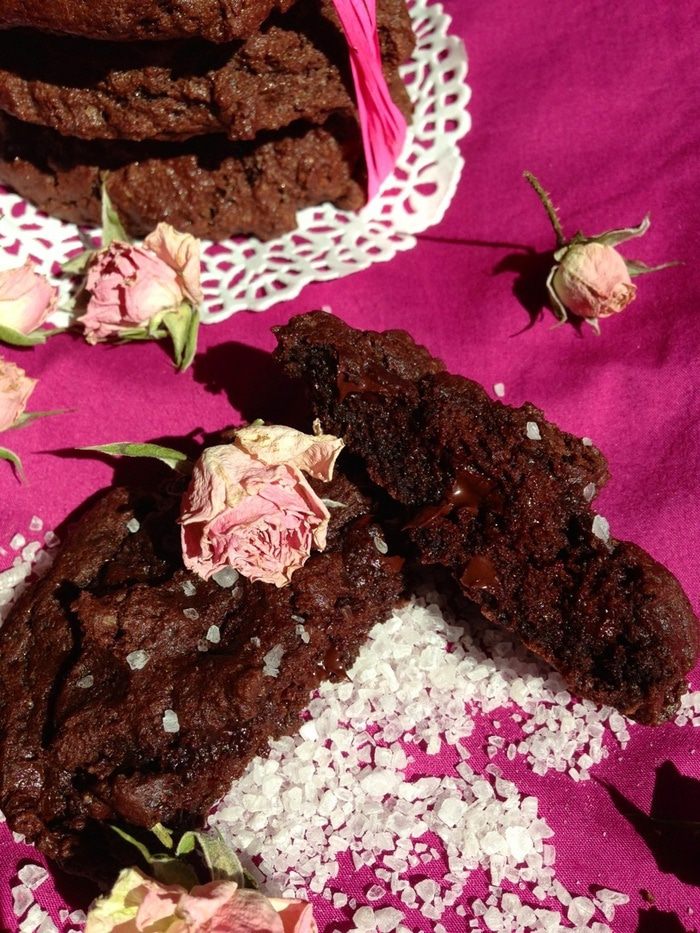 Шоколадное печенье с морской солью