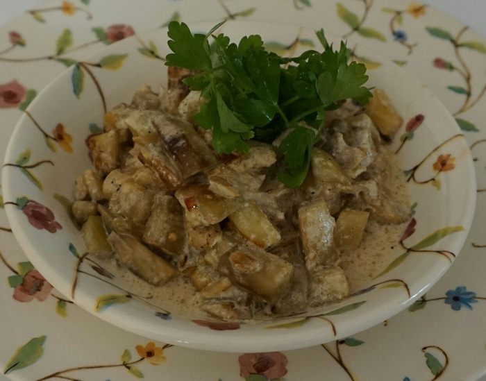 Баклажаны со сливками