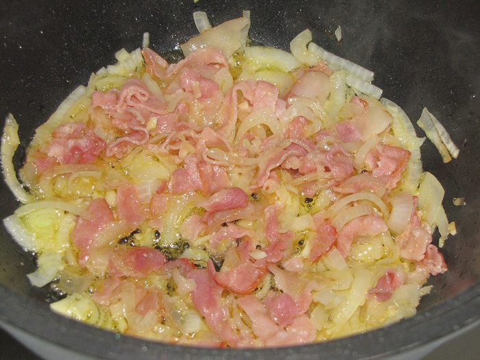 Киноа с грибами в сливочно-креветочном соусе