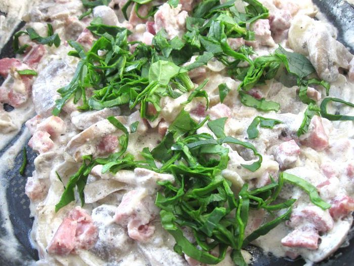 Кабачки, фаршированные грибами 