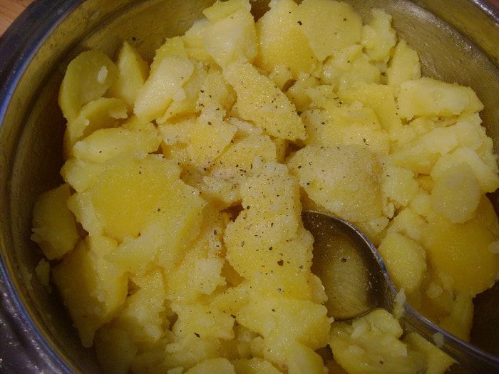 Венский шницель с картофельным салатом