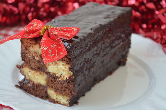 &amp;quot;Шахматный&amp;quot; бисквитный кекс