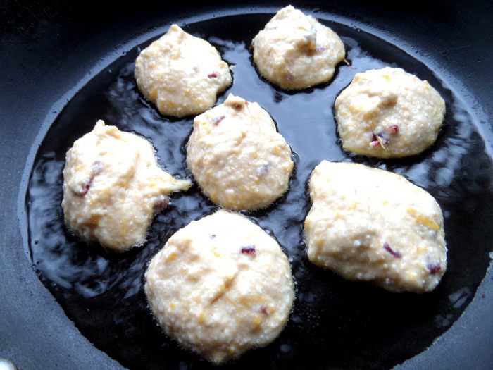 Тыквенно-творожные оладушки